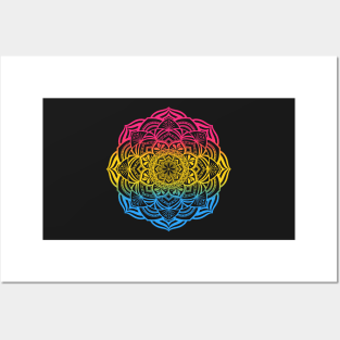 Pansexual Pride Mandala Posters and Art